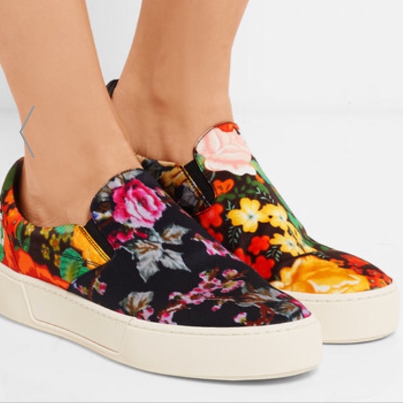 Balenciaga Shoes - New Balenciaga Satin Floral Satin Slip-on Sneakers